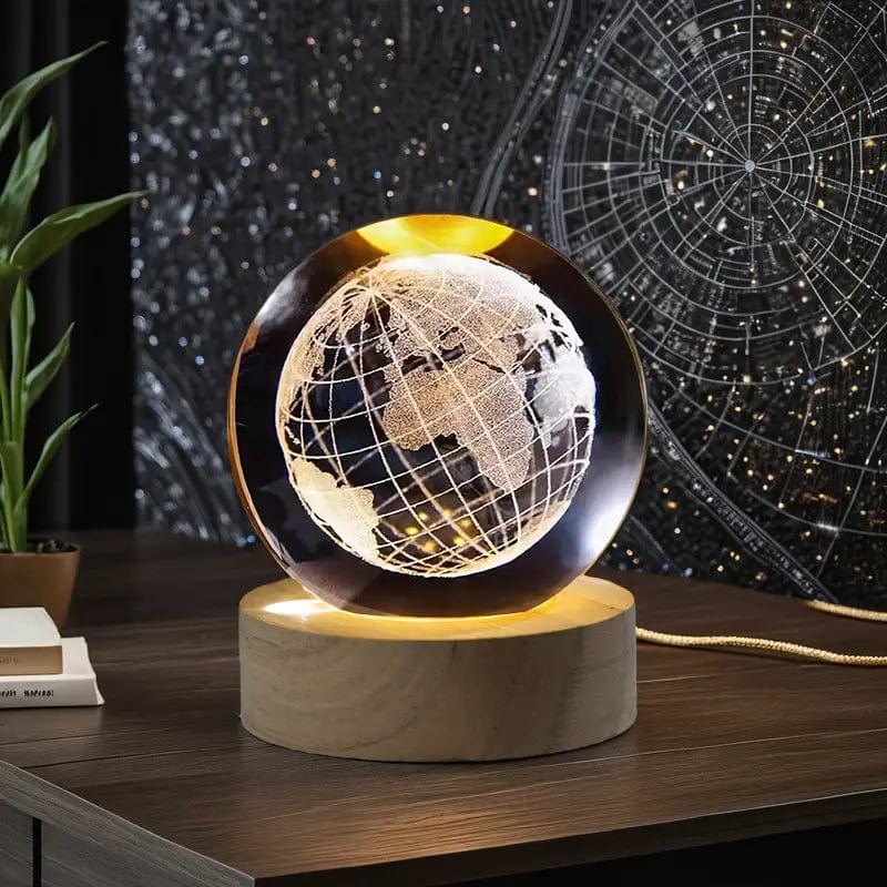 Globe Terrestre Lumineux - Lampe Mappemonde