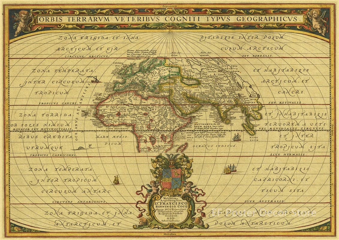 Mappemonde murale - Atlas Historique