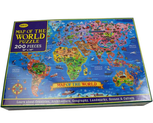 Puzzle Mappemonde - 200 pièces